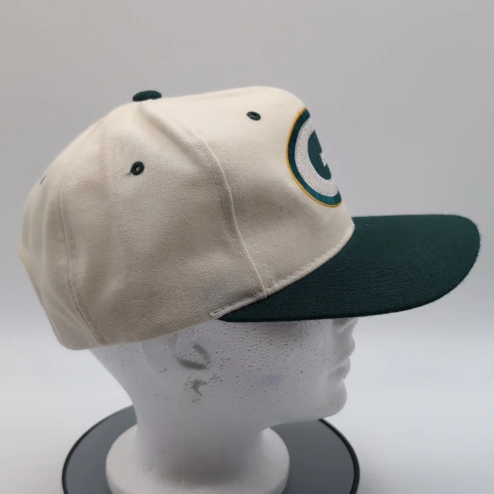 Starter| NWT NFL Vintage White Green Bay Packers Wool Sports Cap Snap Back - Picture 5 of 15